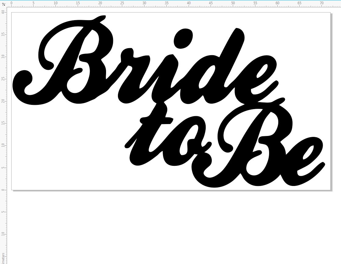 bride to be 87 x 40mm pack of 3